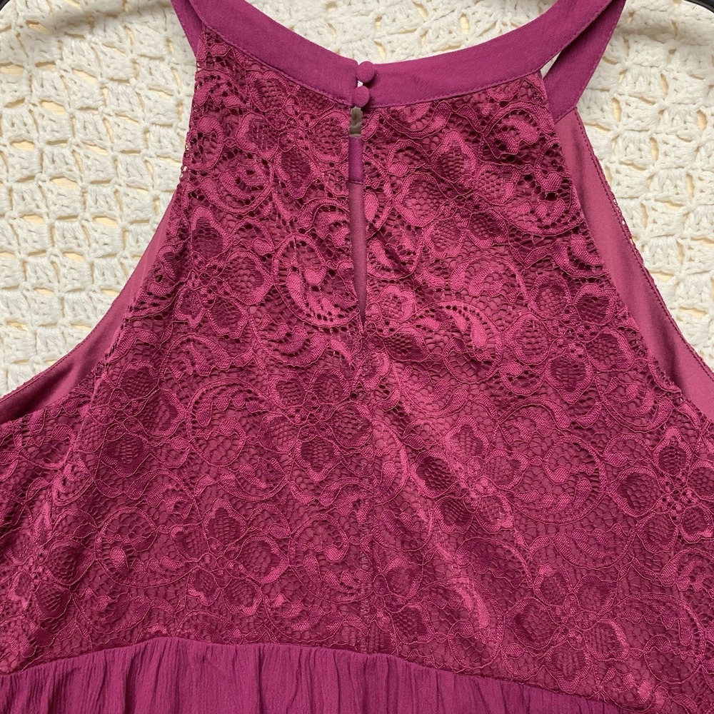 NWt Torrid Purple Shirt Top Blouse Women's 3X Lace Shell Lined Sweet Sleeveless - Picture 9 of 11